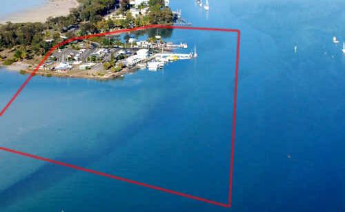 The entrance to Snapper Creek at Tin Can Bay will be changed forever once a new Marina is built on Norman Point. The outline in red shows the approximate size of the development and the impact it will have on the creek. The entrance to Snapper Creek at Tin Can Bay will be changed forever once a new Marina is built on Norman Point. The outline in red shows the approximate size of the development and the impact it will have on the creek.